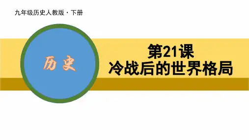 人教版九年级历史下册冷战后的世界格局