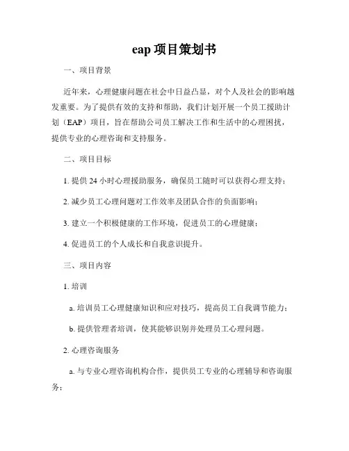 eap项目策划书