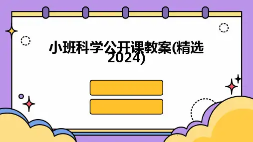 2024年度-小班科学公开课教案(精选)