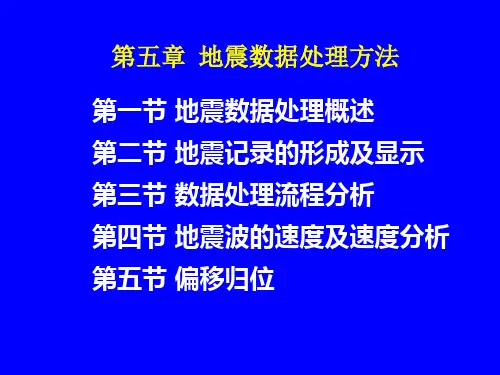 第五章地震资料处理资料