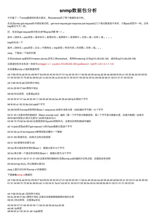 snmp数据包分析