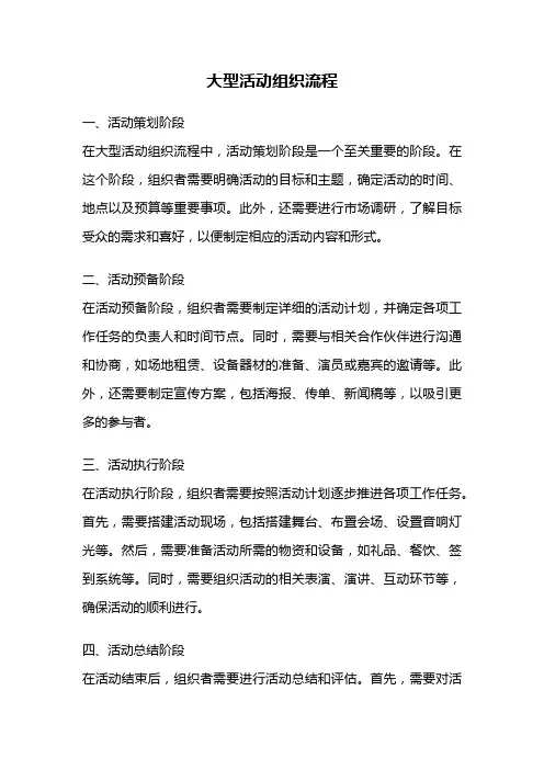 大型活动组织流程