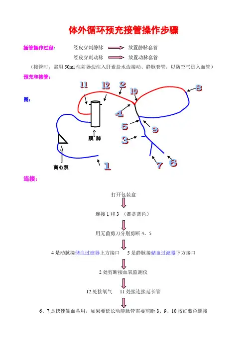 体外循环预充接管操作步骤