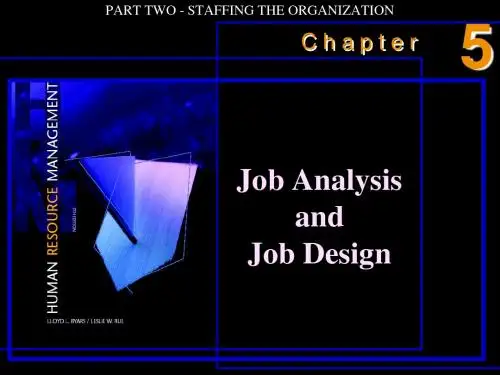 工作分析和工作计划(英文PPT25页)