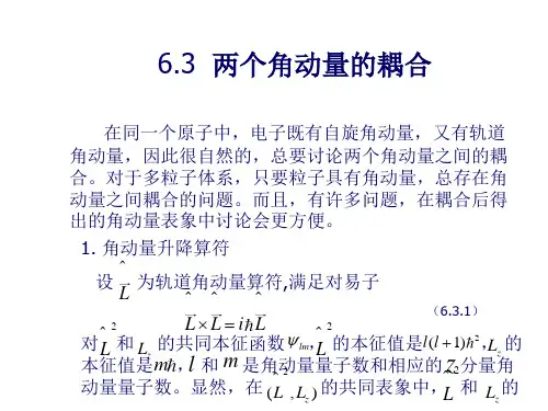 6.3两个角动量的耦合