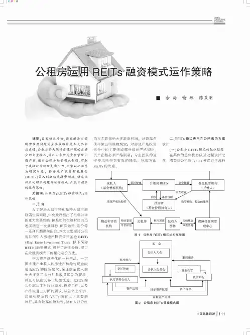公租房运用REITs融资模式运作策略