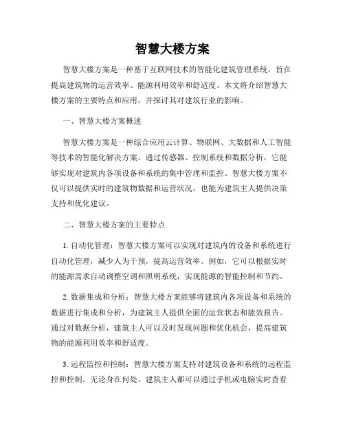 智慧大楼方案