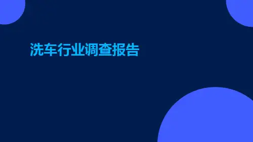 洗车行业调查报告