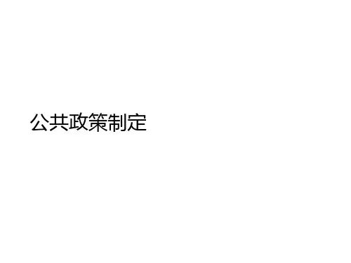 公共政策制定