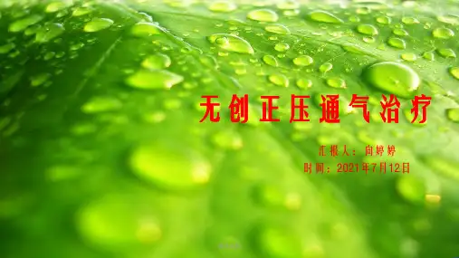 无创正压通气治疗幻灯片PPT