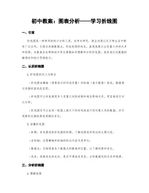 初中教案：图表分析——学习折线图