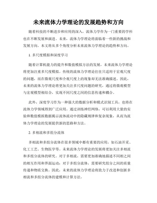 未来流体力学理论的发展趋势和方向