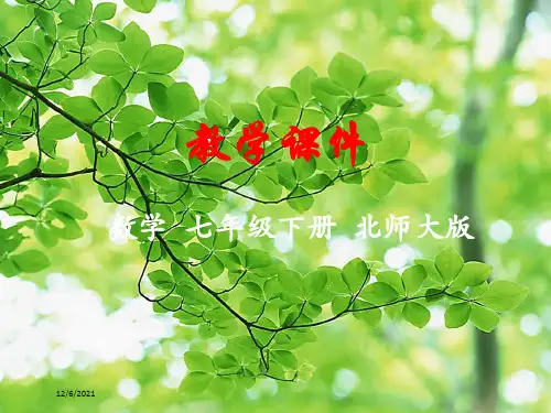 七年级数学下册 第六章 概率初步 1 感受可能性教学课件下册数学课件