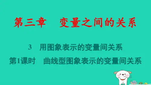 七年级数学下册第三章变量之间的关系3曲线型图象表示的变量间关系作业pptx课件新版北师大版