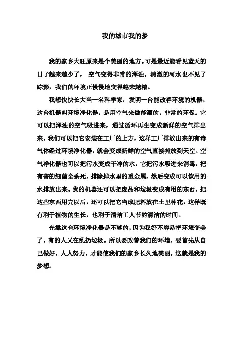 我的城市我的梦
