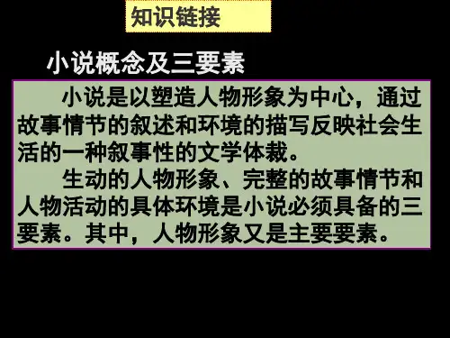 小说阅读鉴赏ppt课件