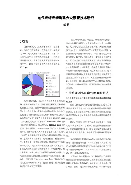 光纤光栅电气火灾预警技术