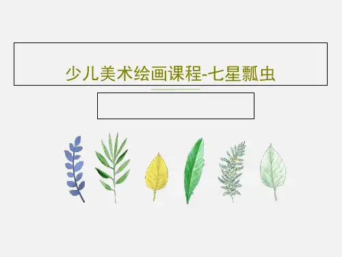 少儿美术绘画课程-七星瓢虫PPT共20页