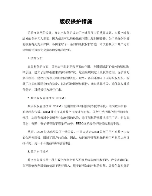 版权保护措施