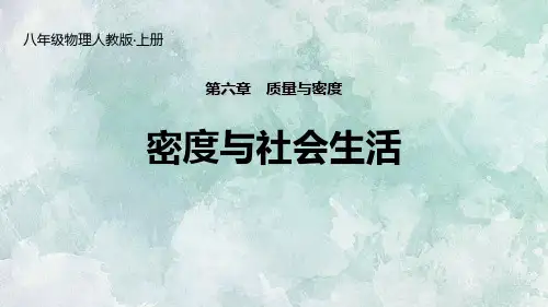 《密度与社会生活》质量与密度PPT优秀课件