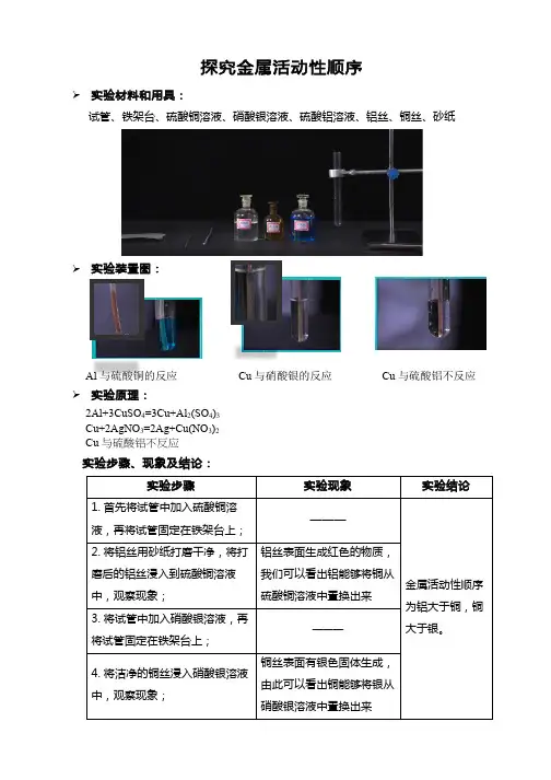 39【2.10】化学-探究金属活动性顺序