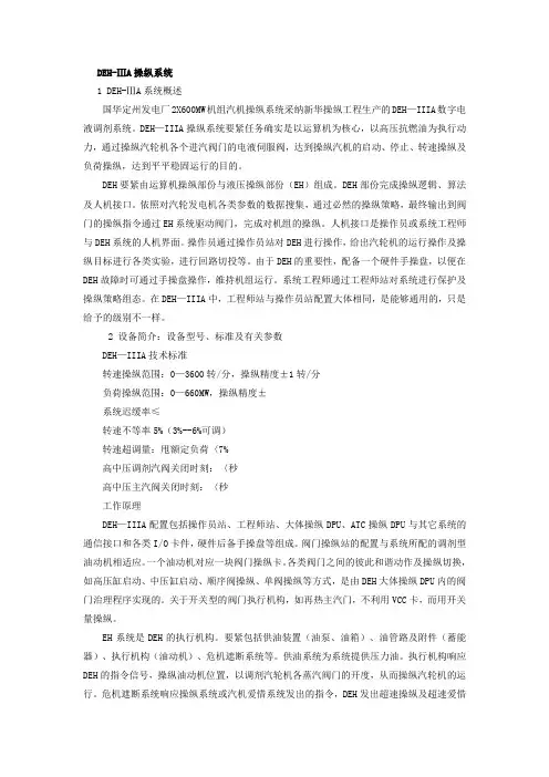 DEH检修规程