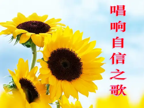 《唱响自信之歌》扬起自信的风帆课件ppt