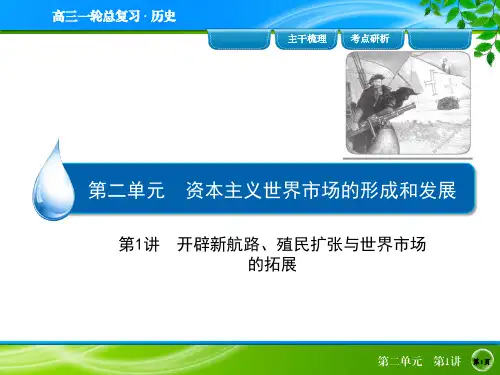 高中历史-2016届一轮总复习人教课标版 资本主义世界市场的形成和发展 课件 (56张)