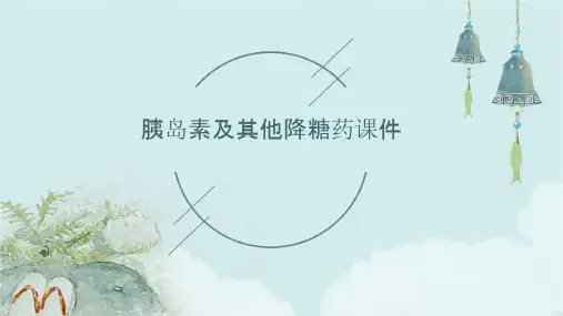 胰岛素及其他降糖药课件