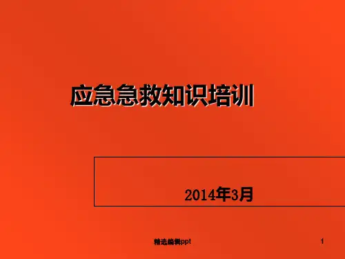 应急急救知识培训ppt课件
