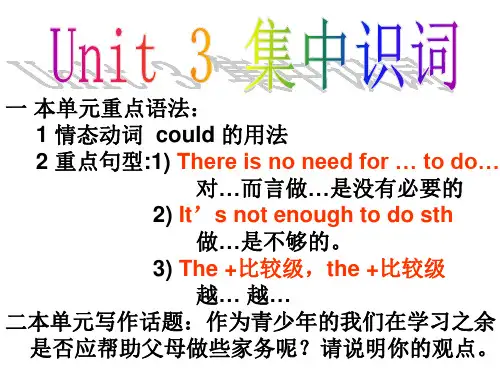 八下Unit 3集中识词Helen
