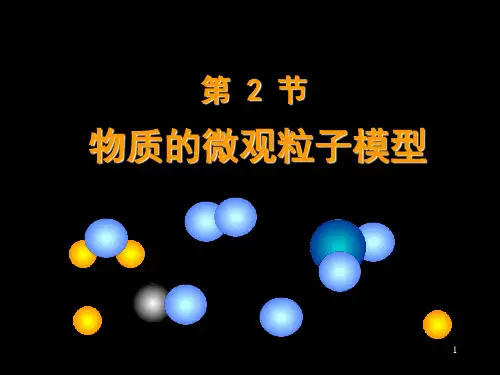 新浙教版 物质的微观粒子模型ppt课件