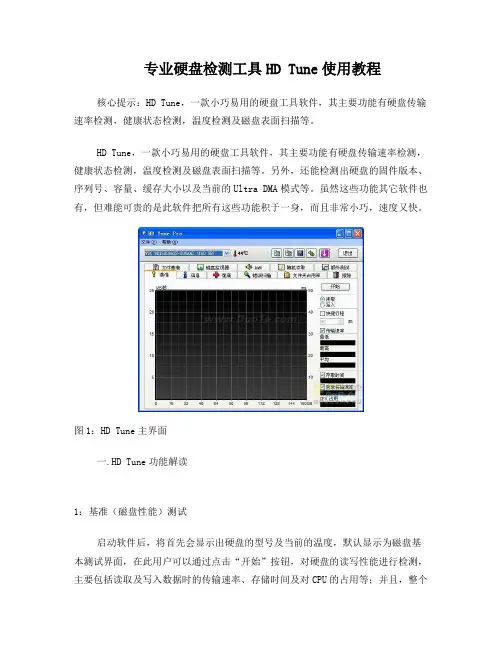 专业硬盘检测工具HDTune使用教程