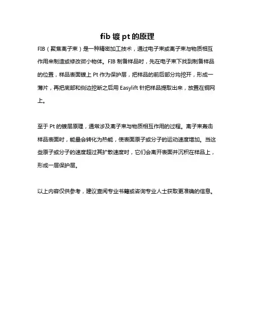 fib镀pt的原理
