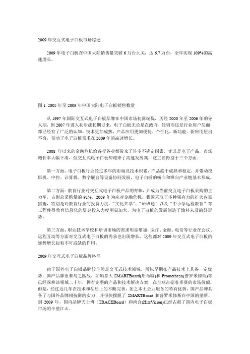电子白板报告