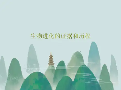 生物进化的证据和历程34页PPT