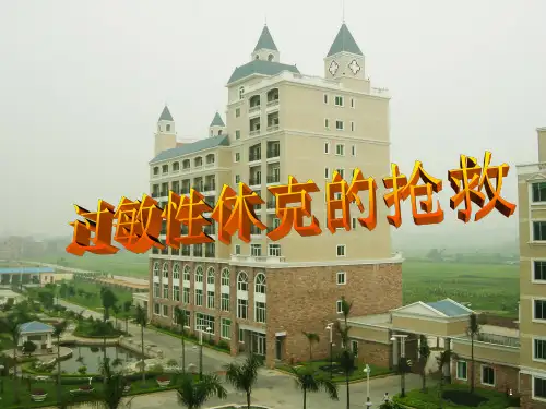 过敏性休克的抢救ppt课件