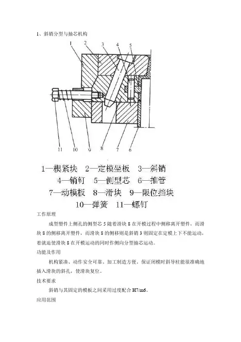 侧抽芯