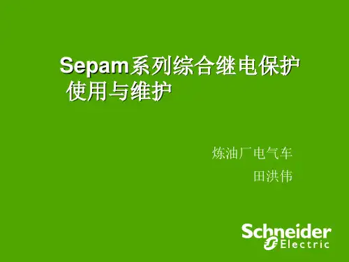 Sepam系列综保使用和维护