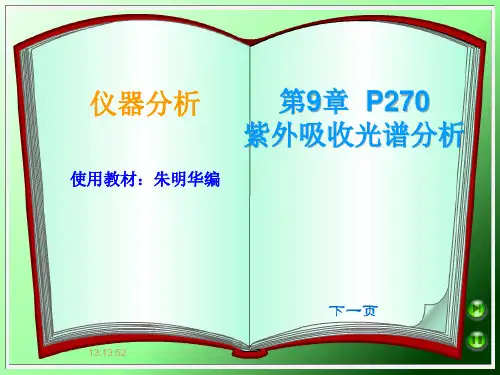 仪器分析课件-第9章-紫外分析