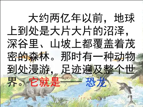 苏教版三下20《恐龙》课件