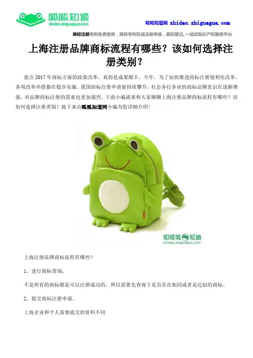 上海注册品牌商标流程有哪些？该如何选择注册类别？