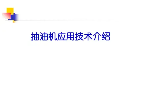 抽油机应用技术培训