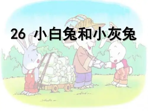 《小白兔和小灰兔》 精品PPT课件6
