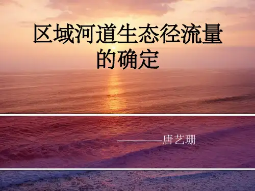 如何确定区域河道生态净流量