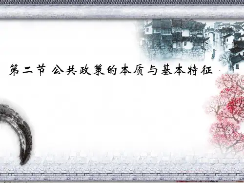 宁骚《公共政策学》第二章 第二、三节