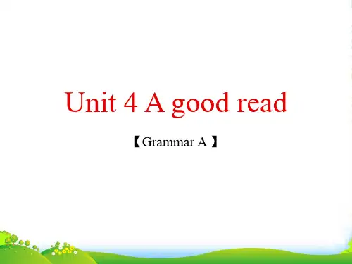 牛津译林版八年级英语下册Unit 4 A good read Grammar1课件