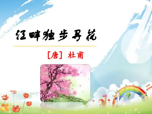 《江畔独步寻花》课 件