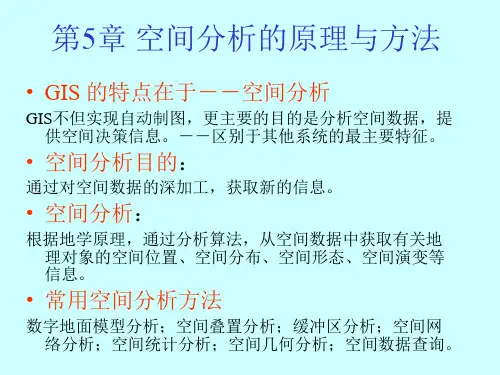 第5章 空间分析的原理与方法