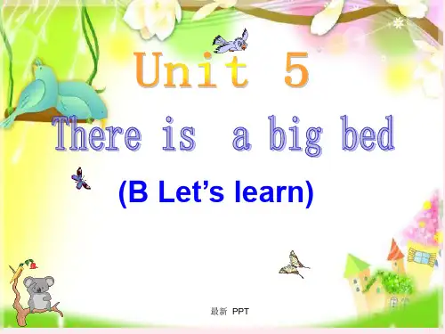 人教PEP五年级上册英语Unit 5 There is  a big bed B Let's lea